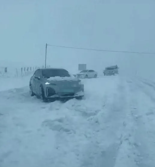 呼伦贝尔遭遇暴风雪，多车被困野外，旅游大巴被困一天一夜