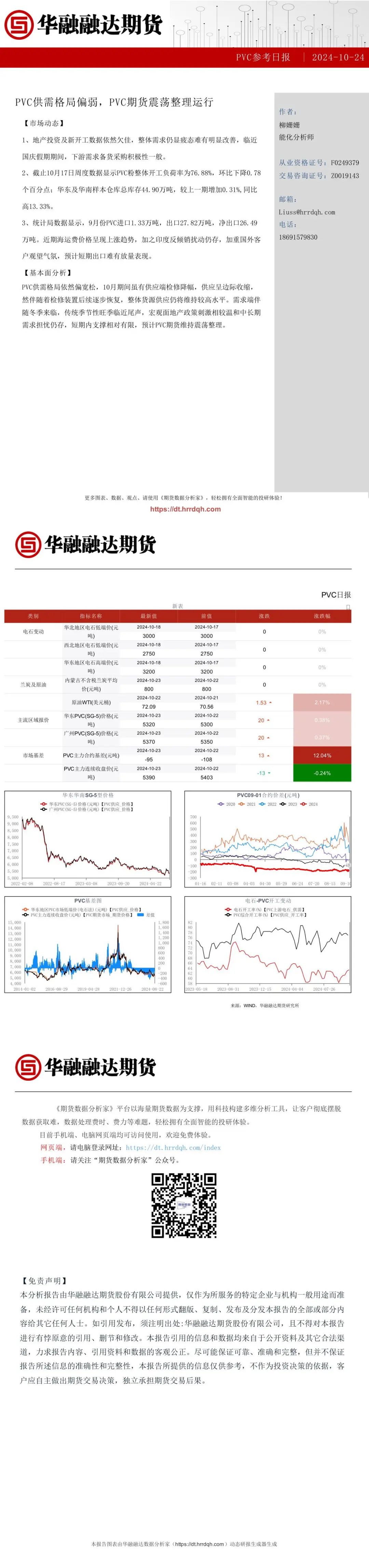 PVC供需格局偏弱，PVC期货震荡整理运行